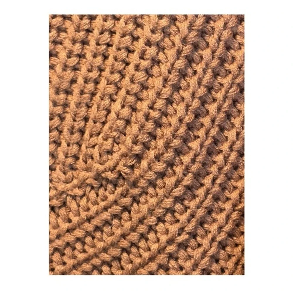 Moon & Madison Mock Neck Sweater‎ Mauve Chunky Knit Cropped M